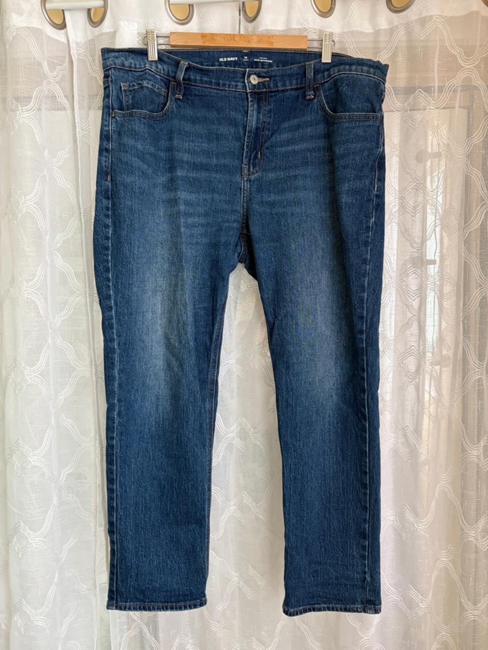 Old Navy Indigo Wow Boyfriend Jeans 16 Short